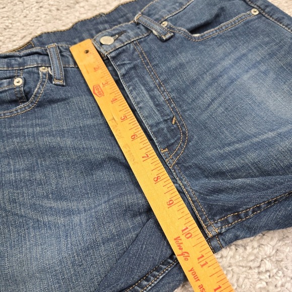 Levis 513 Jeans Mens 31x32 (Fits 30x31) Blue Slim Straight Denim Skater Punk - Picture 11 of 15